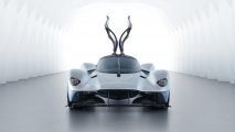 Aston Martin Valkyrie front view open gullwing doors