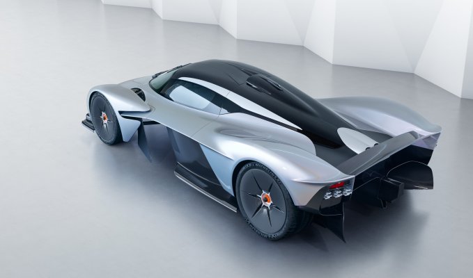 Aston Martin Valkyrie rear side top view