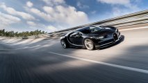 Bugatti Chiron front left view racetrack