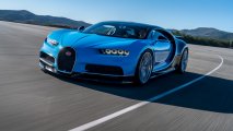 Bugatti Chiron front view race track