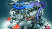 Bugatti Veyron 16.4 engine view cross section