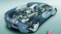 Bugatti Veyron 16.4 powertrain view