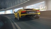 Lamborghini Aventador S rear view lights on