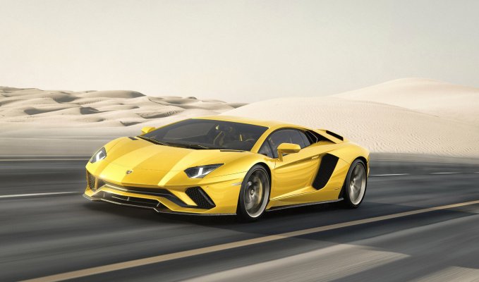 Lamborghini Aventador S front side view