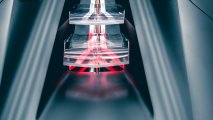 Lamborghini Terzo Millennio engine view illuminated