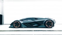 Lamborghini Terzo Millennio side view in garage