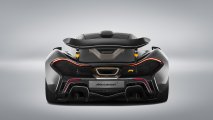 McLaren P1 rear view grey