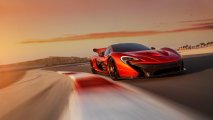McLaren P1 front side view racetrack