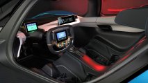 NIO EP9 electric hypercar interior view