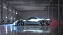 NIO EP9 electric hypercar side view