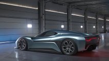 NIO EP9 electric hypercar rear side view