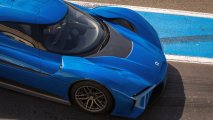 NIO EP9 electric hypercar front side top view