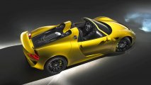 Porsche 918 Spyder rear top view