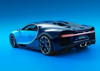 Bugatti Chiron rear side view